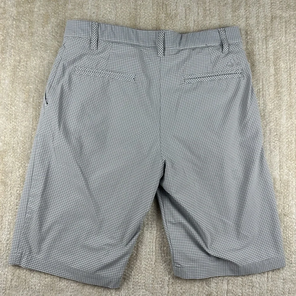 Adidas Mens Ultimate 365 Golf Short‎ Mens 30 Gray Plaid 4 Pocket Classic Style